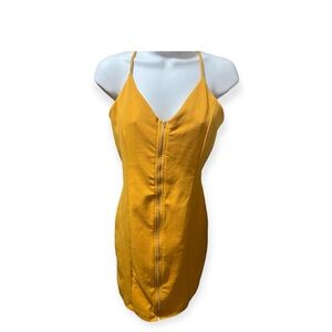 Yellow Spaghetti Strap Dress